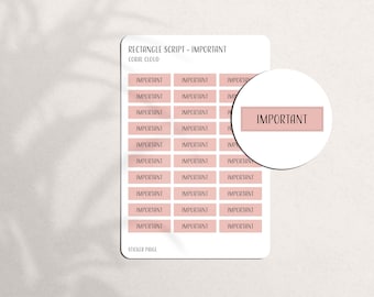 Minimalist Planning BILLS DUE Font Functional Planner Labels Mini ...