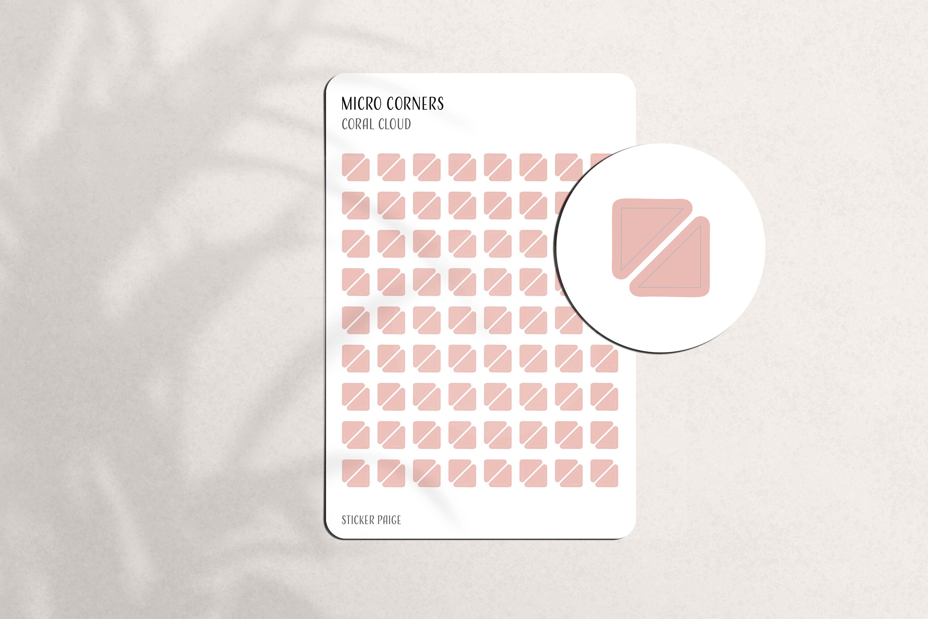 TRANSPARENT MICRO CORNERS Planner Stickers | Minimalist Planning ...