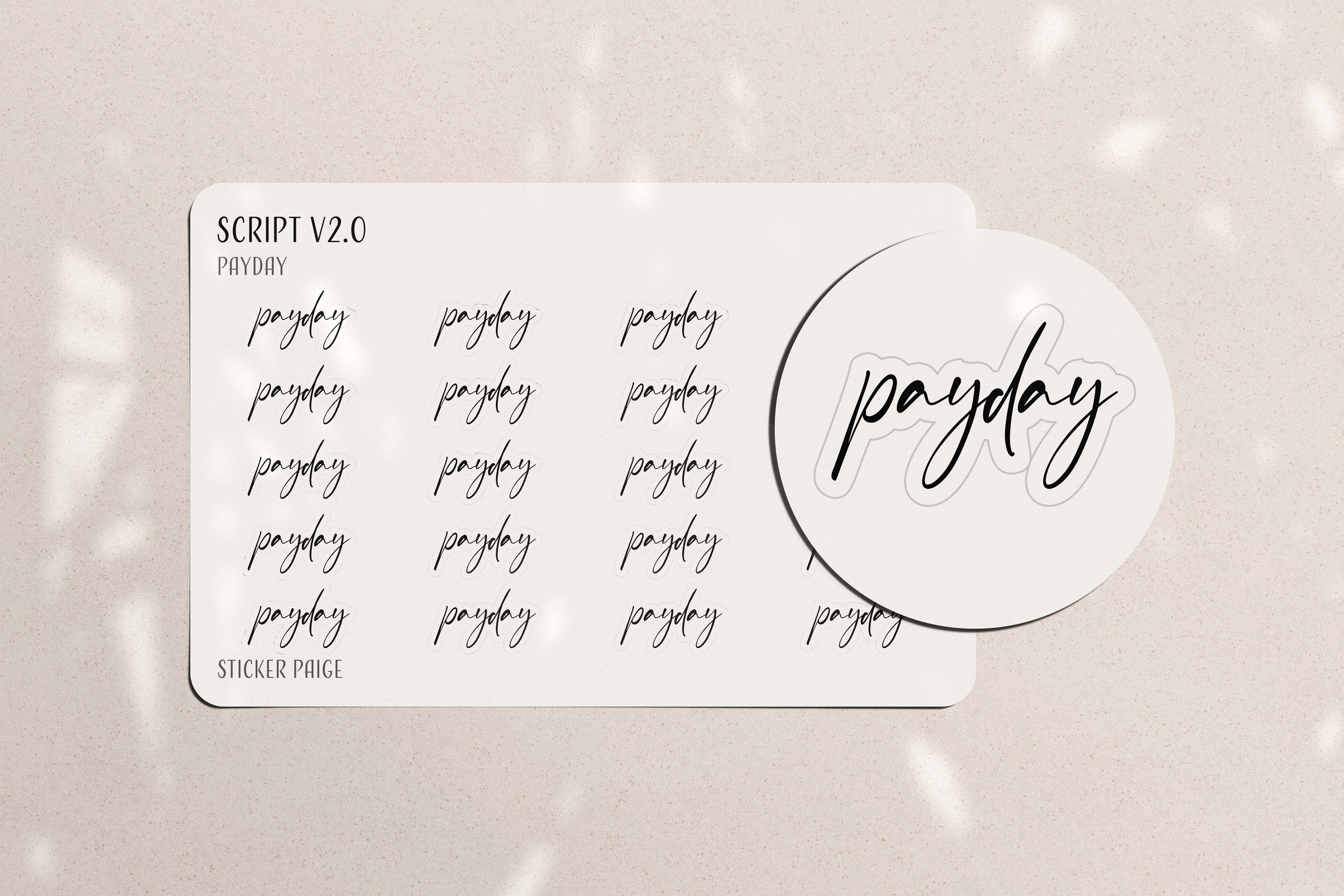 OOPS - SCRIPT V2.0 Planner Stickers | Minimalist Planning | Mini ...