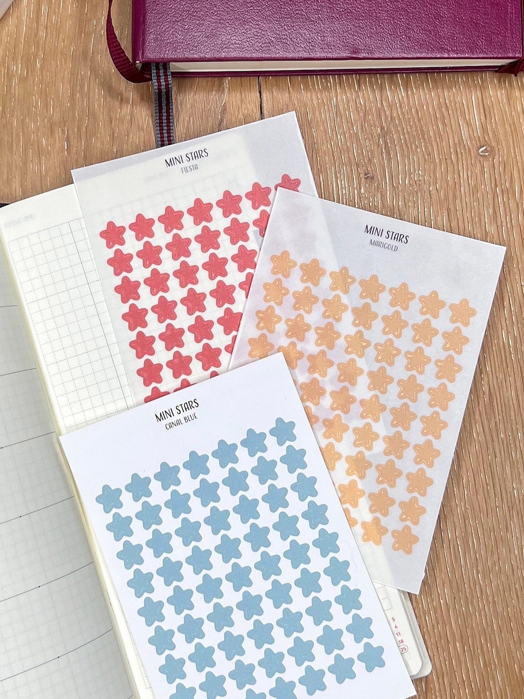 MINI STARS Planner Stickers | Minimalist Planning | Functional Planner ...