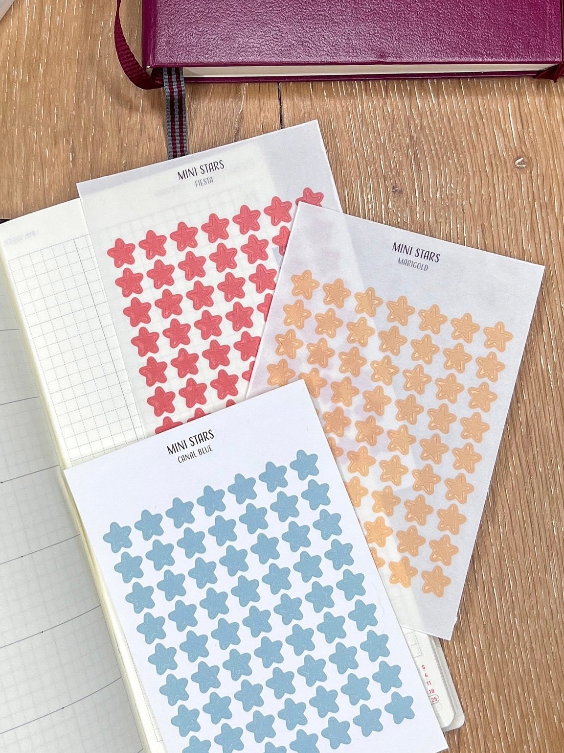 MINI STARS Planner Stickers | Minimalist Planning | Functional Planner ...