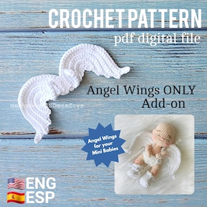 CROCHET PATTERN:  Sweet Handfuls Angel Wings (Add-on Pattern, Wings ONLY)