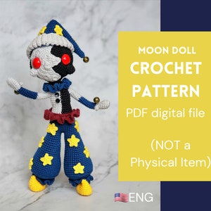 CROCHET PATTERN:  Moon Doll