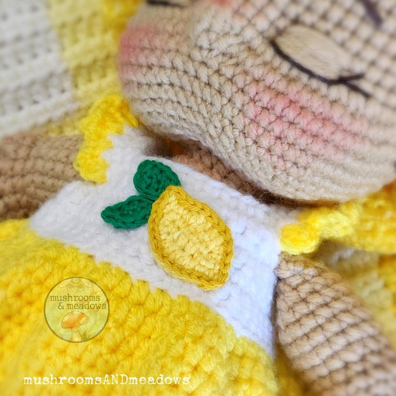 CROCHET PATTERN: Doll Clothes - Summer Fruits Romper Set (for the Bundle Babies) - NO Doll image 7