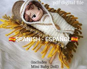 SPANISH CROCHET PATTERN:  Sweet Handfuls Baby Jesus