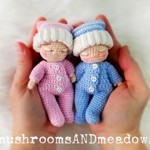 CROCHET PATTERN: Sweet Handfuls Goodnight Set - Add On (Doll Pattern SOLD Separately!!) image 2