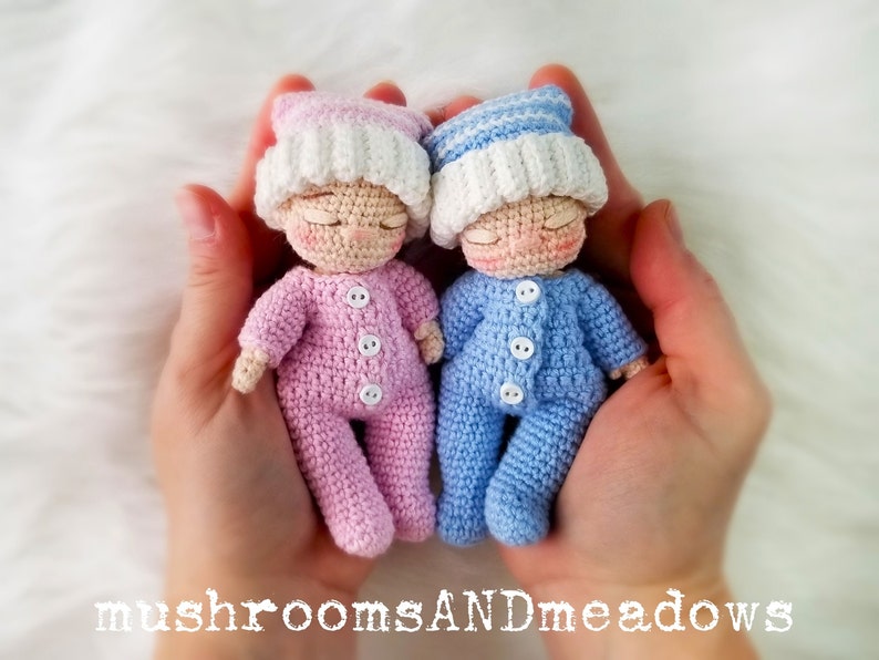 CROCHET PATTERN: Sweet Handfuls Goodnight Set - Add On (Doll Pattern SOLD Separately!!) image 2