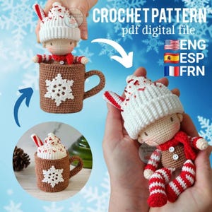 CROCHET PATTERN:  Peppermint Mocha Baby