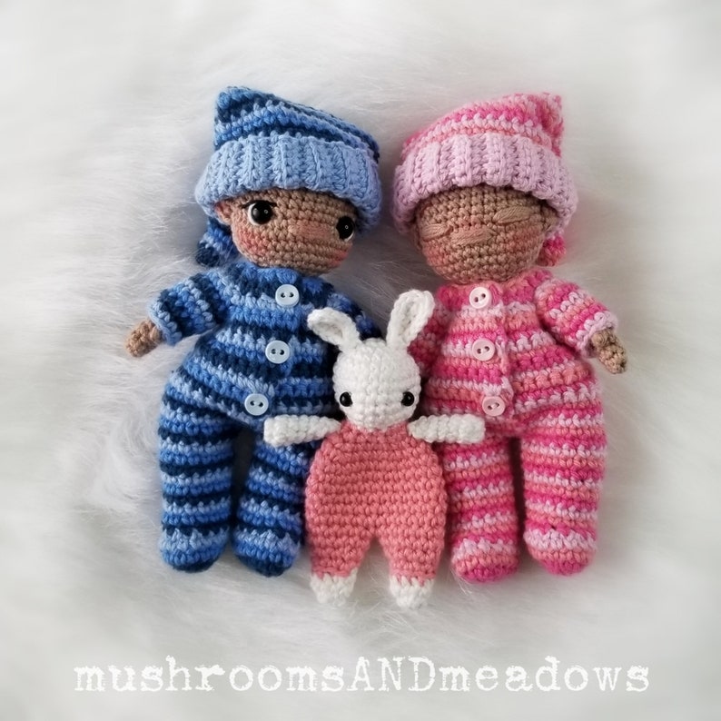 CROCHET PATTERN: Sweet Handfuls Goodnight Set - Add On (Doll Pattern SOLD Separately!!) image 8