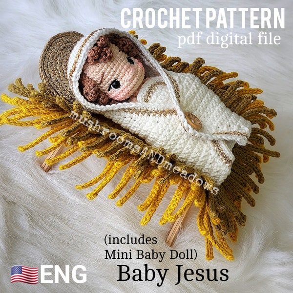 CROCHET PATTERN:  Sweet Handfuls Baby Jesus