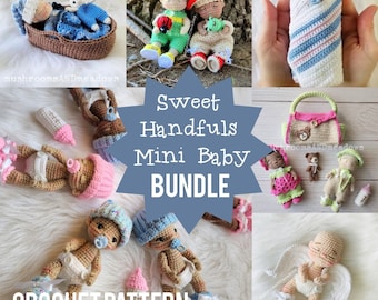 CROCHET PATTERN:  Sweet Handfuls Mini Baby Bundle