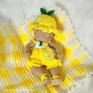 CROCHET PATTERN: Doll Clothes - Summer Fruits Romper Set (for the Bundle Babies) - NO Doll image 5