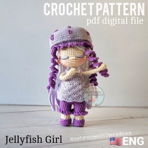 CROCHET PATTERN:  Jellyfish Girl