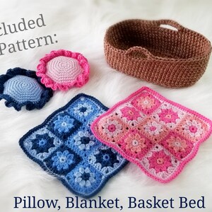 CROCHET PATTERN: Sweet Handfuls Goodnight Set - Add On (Doll Pattern SOLD Separately!!) image 4