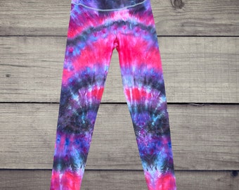 Large Ice Dye Leggings/ Comfort Stretchy Tie Dye Pants