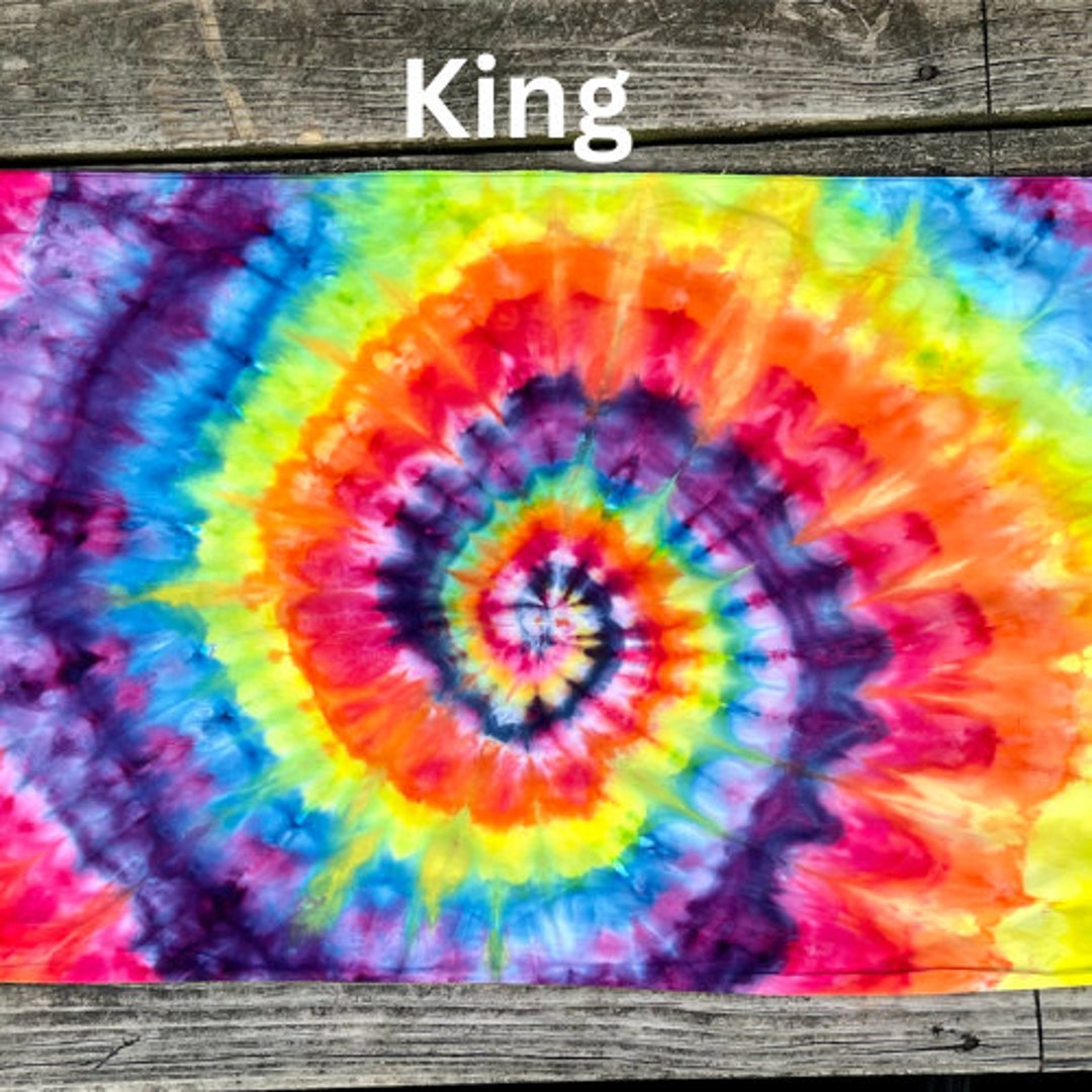 Colorful Handmade Spiral Tie Dye Pillow Cases Etsy