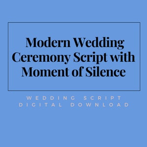 エレガントで心のこもった、黙祷を捧げるモダンな結婚式のセレモニーの台本