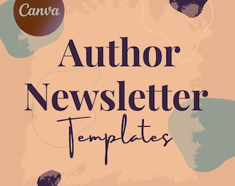 The Literary Newsletter | Canva Email Templates for Writers