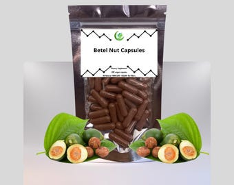 Extrait de noix de bétel biologique 10:1, gélules de 500 mg