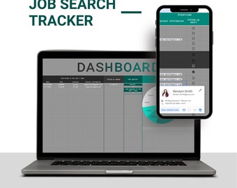 Dark and Aqua Job Application Tracker : organisez votre recherche d'emploi avec Google Sheets