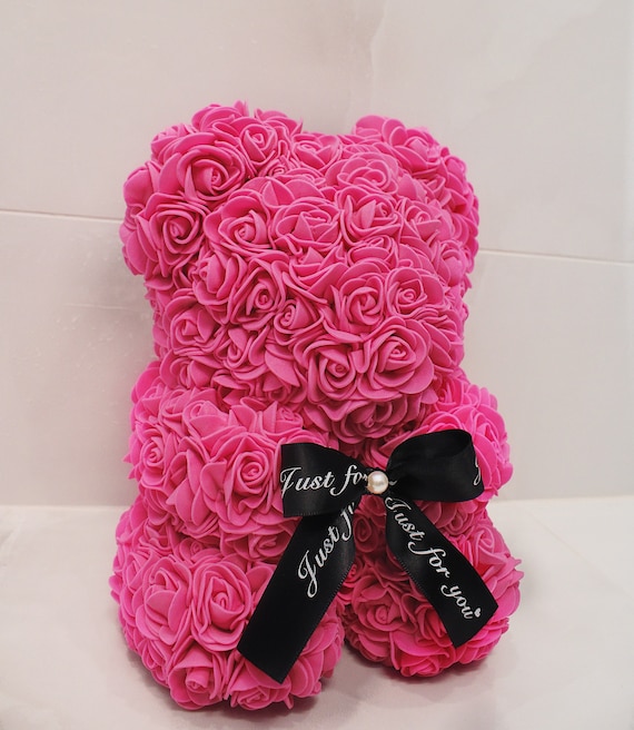 Rose Bear Rose Teddy Bear Forever Rose Teddy Bear Gifts for Etsy
