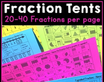 Bråkövningsblad, alternativ övning, hemundervisning, klassrum, utskrivbara bråkövningsblad, ekvivalenter, jämförelse och mer
