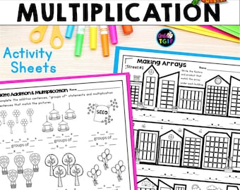 Vårens multiplikationsövningar för nybörjare, fakta, övning, mars, april, matematik, årskurs 2 eller 3, klass och hemundervisning