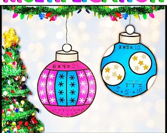 Jul multiplikationsfakta strategier mattepyssel för 3:e klass roligt julpyssel