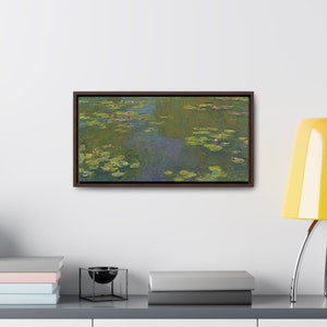 Le Bassin Aux Nymphéas (Water Lily Pond) by Claude Monet, French Impressionist, Impressionism Art Print, Oil Painting Art Style On Canvas