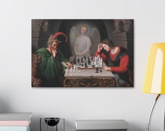 Checkmate (the Chess Players) Fine Art Print by Friedrich August