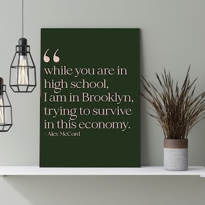 Alex McCord afdrukbare kunstprint | RHONY | Ik ben in Brooklyn en probeer deze economie te overleven | BravoTV | Echte huisvrouwen | New York