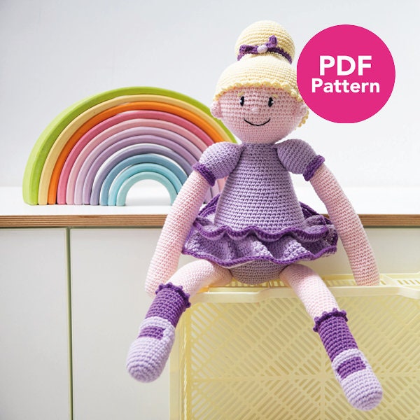 Crochet Pattern Ballerina Sofie Doll - PDF DIGITAL DOWNLOAD