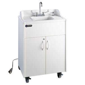 Ozark River Portable Sinks Premier Brite White, Portable Sink with Hot and Cold Water, Mobile Handwashing Sink, NSF-Certified, 110V