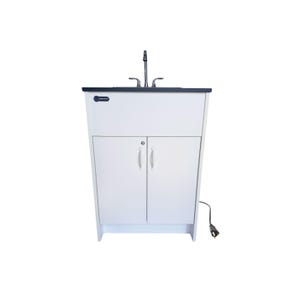 Ozark River Portable Sinks Essential Series, White Cabinet-Stainless Basin, 110v Portable Hand Washing Sink, Portable Hand Washing Station