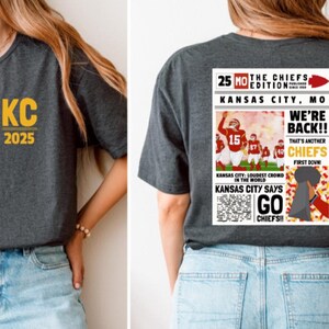 Kansas City Short Sleeve Tee | KC Chiefs T-Shirt | KC Football | Kansas City | NFL Apparel | Kansas City Football | Kansas City Chiefs