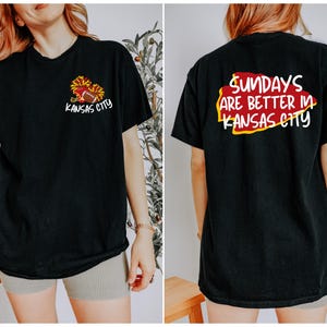 Sundays are Better in KC Short Sleeve Tee | KC Chiefs T-Shirt | Football | Kansas City | Kansas City Football | Kansas City Chiefs