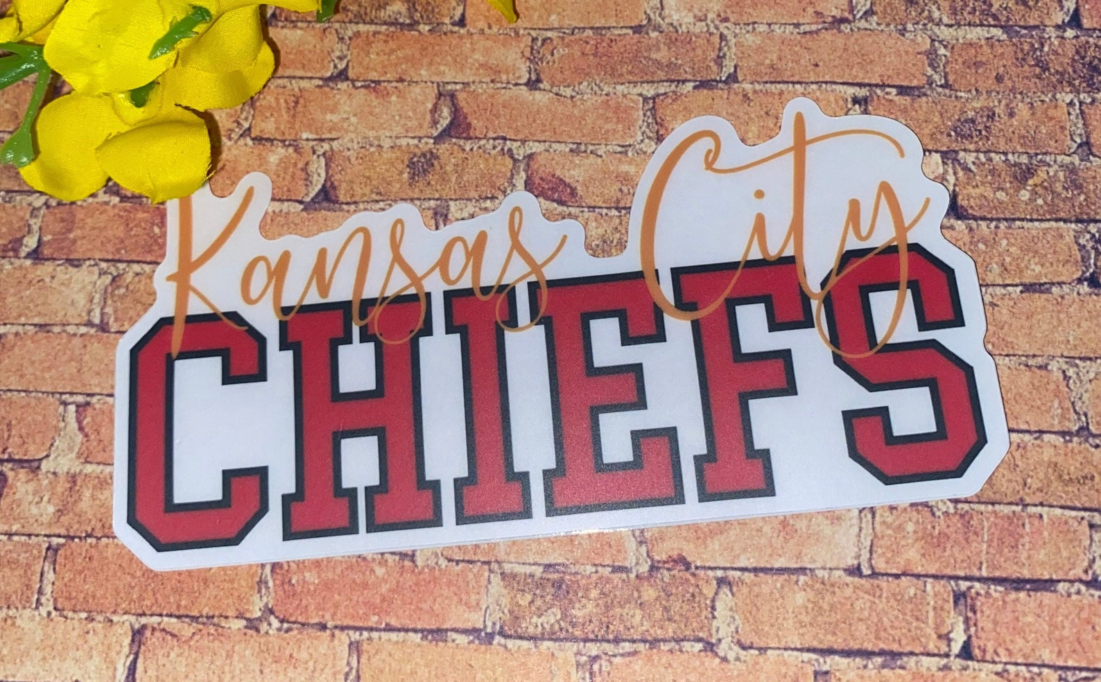 KC Chiefs Sticker Patrick Mahomes KC Vinyl Decal Sticker - Etsy