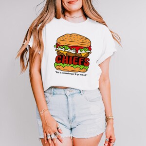 Cheeseburger KC Short Sleeve Tee | KC Chiefs T-Shirt | Football | Kansas City | Kansas City Football | Kansas City Chiefs