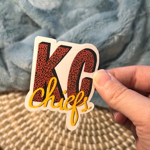 KC Chiefs Sticker | Patrick Mahomes | KC Vinyl Decal Sticker | Football Sticker Vinyl Decal | Kansas City Chiefs Sticker