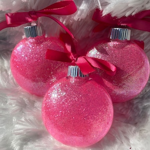 Bubblegum pink ornaments
