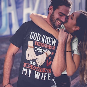 Angel Wife T-Shirt: Proud Husband Valentine&#39;s Gift