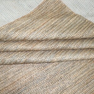 Handgemaakt jute vloerkleed: eigentijds geweven wol en katoen