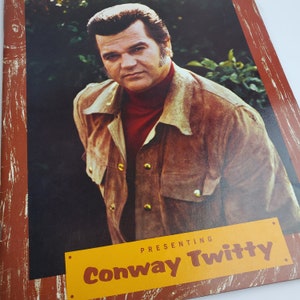 1970&#39;s Presenting Conway Twitty Tour Concert Program Booklet