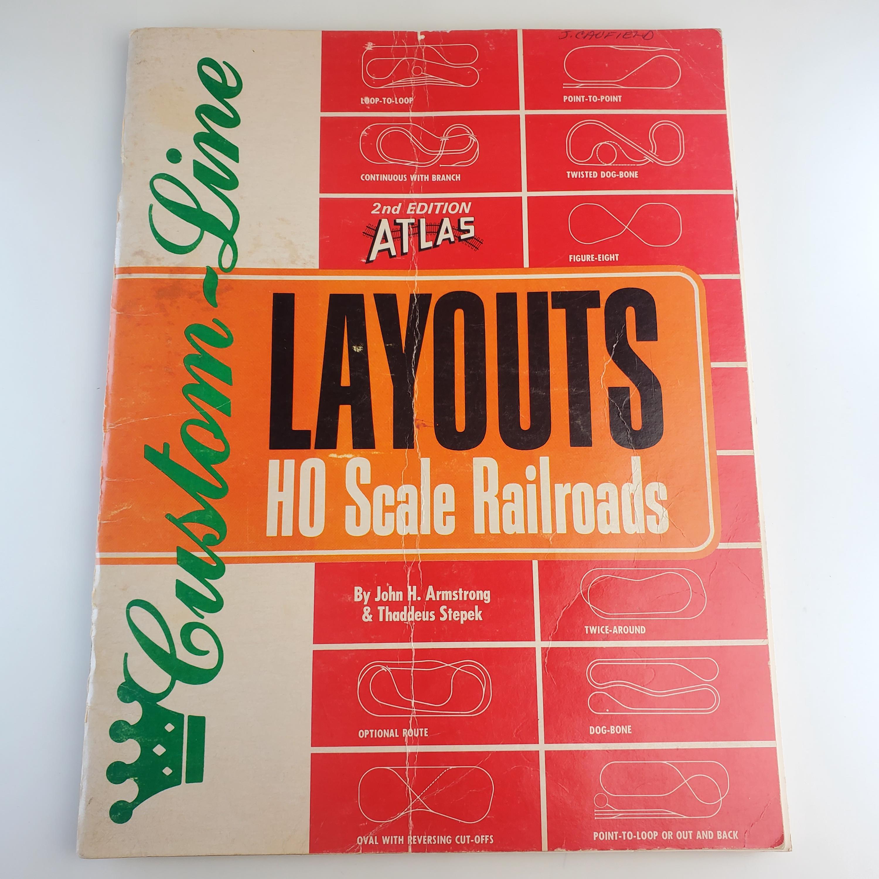 Vintage 1971 Atlas 2nd Edition HO Scale Railroad Layouts Custom Line ...