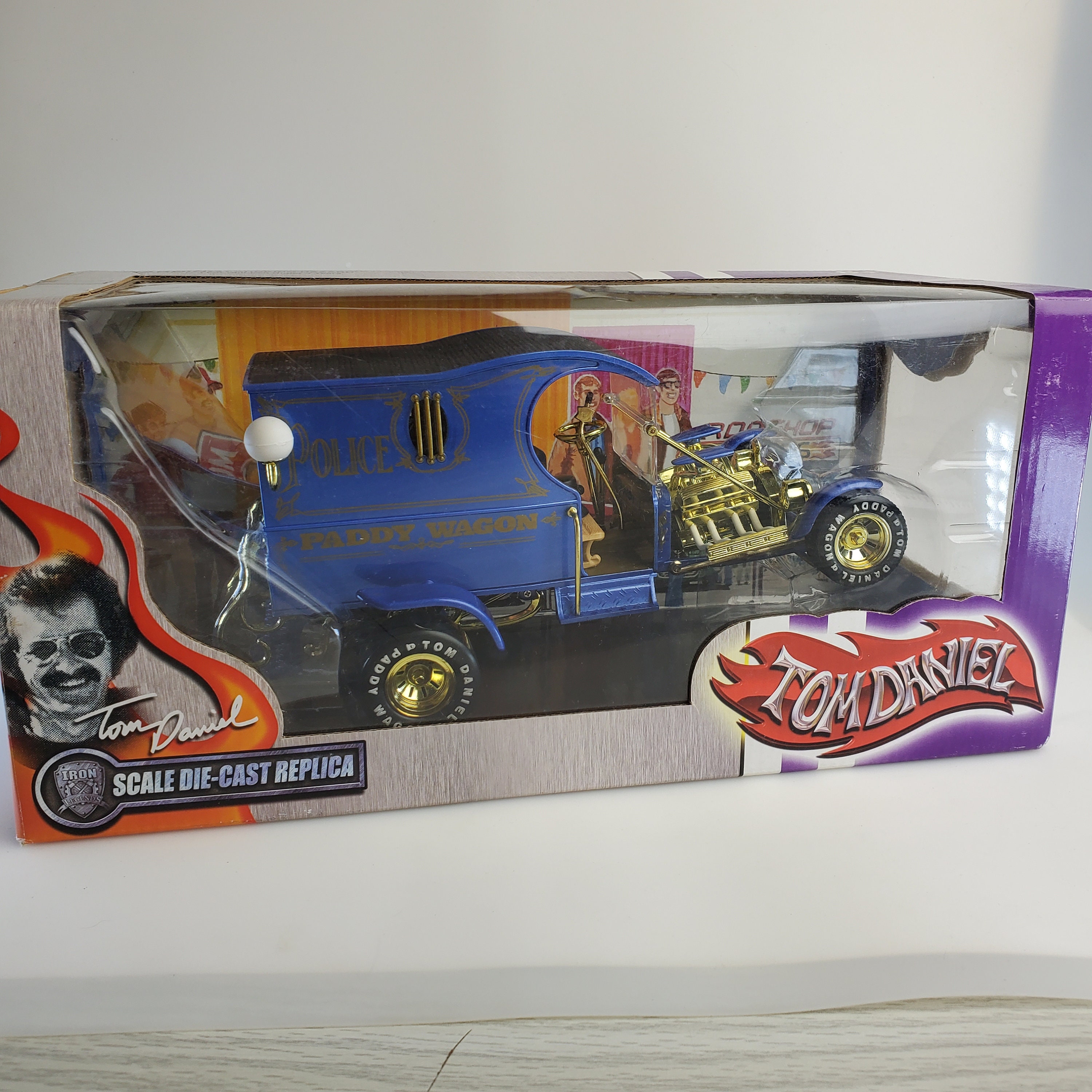 Vintage Tom Daniel 1/18 Die Cast Police Paddy Wagon Mint in