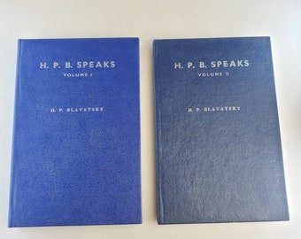 Vintage 1950 H.P.B. Speaks 2 vol. set 1&2 Hardcover books. Blavatsky. Mysticism.