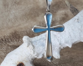 Vintage Scandinavian Ceson 830 Silver Crucifix Cross. Hallmarks. Read Description. Has wear.