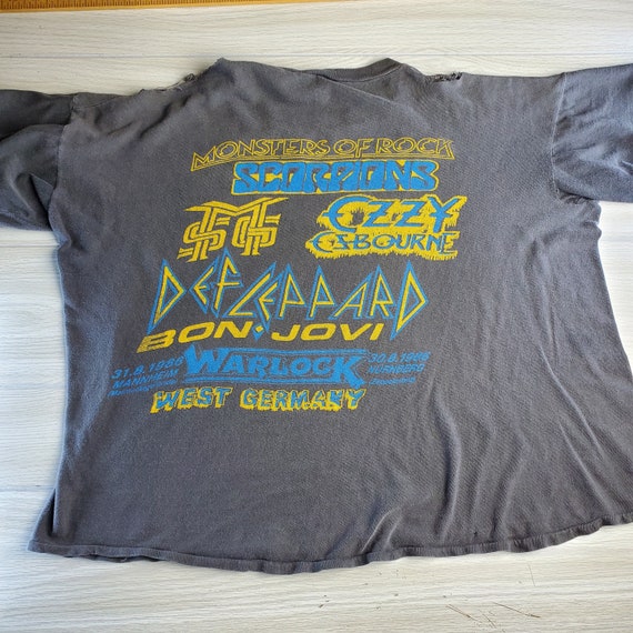 Rare 1986 Monsters of Rock West Germany Concert T-shirt. Scorpions