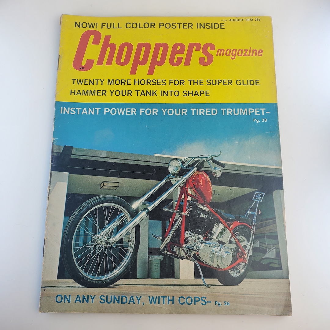 Vintage 1970's Custom Chopper Motorcycle Magazines Priced