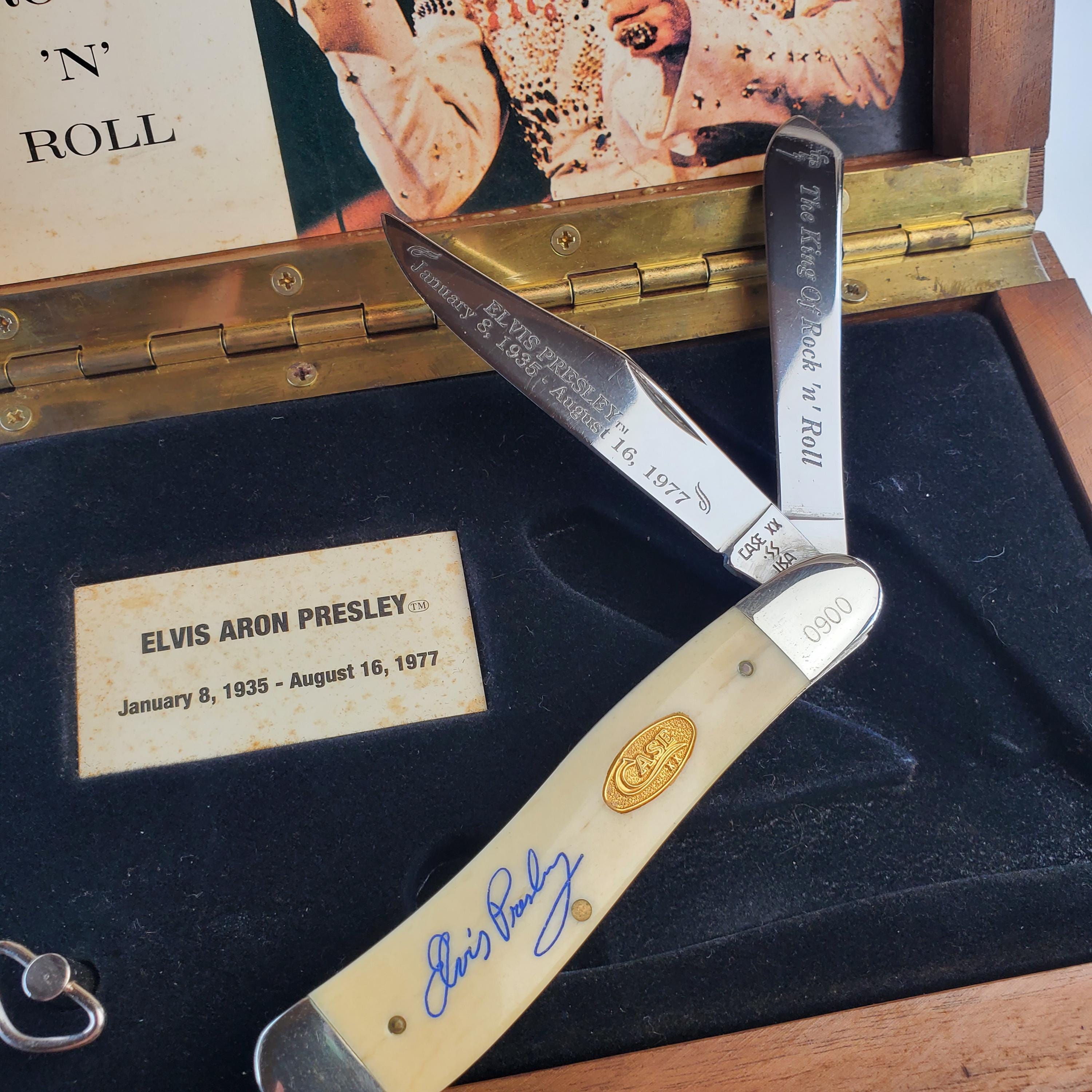 Rare Vintage 1989 Elvis Presley Numbered 0900 Case XX Trapper